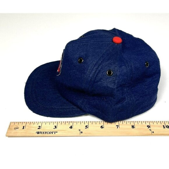 VTG 1950s MLB LARGE Navy Wool Blend Felt Minnesota Twins BASEBALL CAP USA NEW - Picture 10 of 10